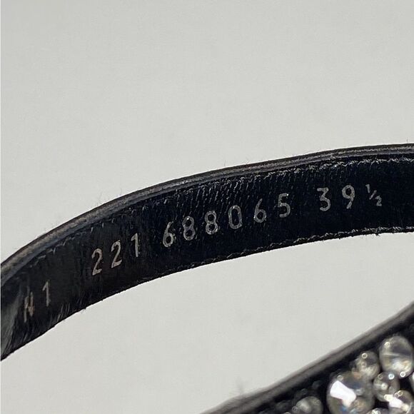 Alexander McQueen Crystal-Embellished Satin High-Heel Sandals size 39.5 - Picture 10 of 14